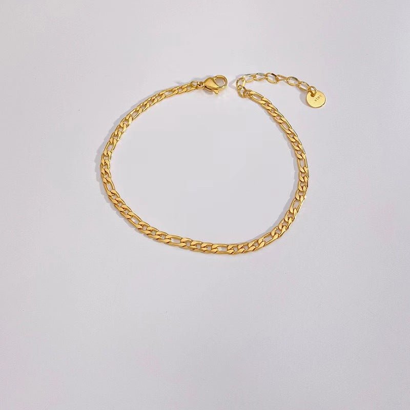 Stainless Steel 5 - piece Set Simple Bracelet Does Not Fade - Pickkart