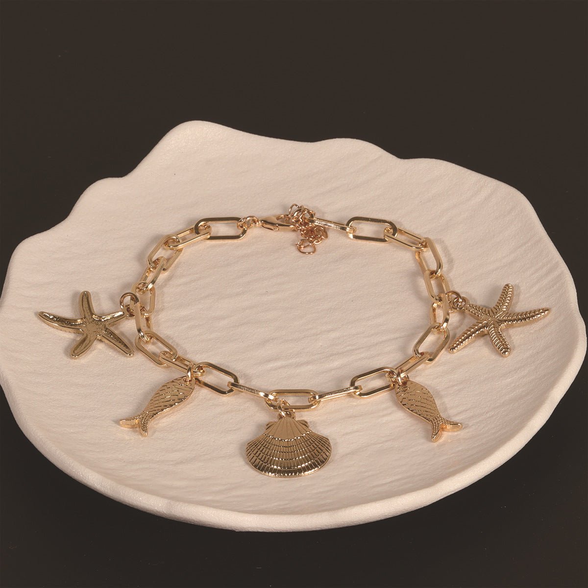 Starfish Shell Pendant Anklet For Women - Pickkart