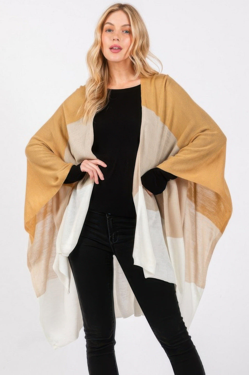 Three Tones Ruana - Pickkart