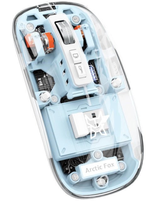 Transparent Wireless and Bluetooth Rechargeable Mouse - Pickkart