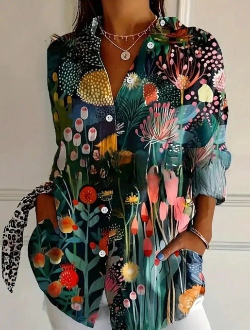 Trendy Long - sleeve Printed Pattern Printed 3D Shirt - Pickkart