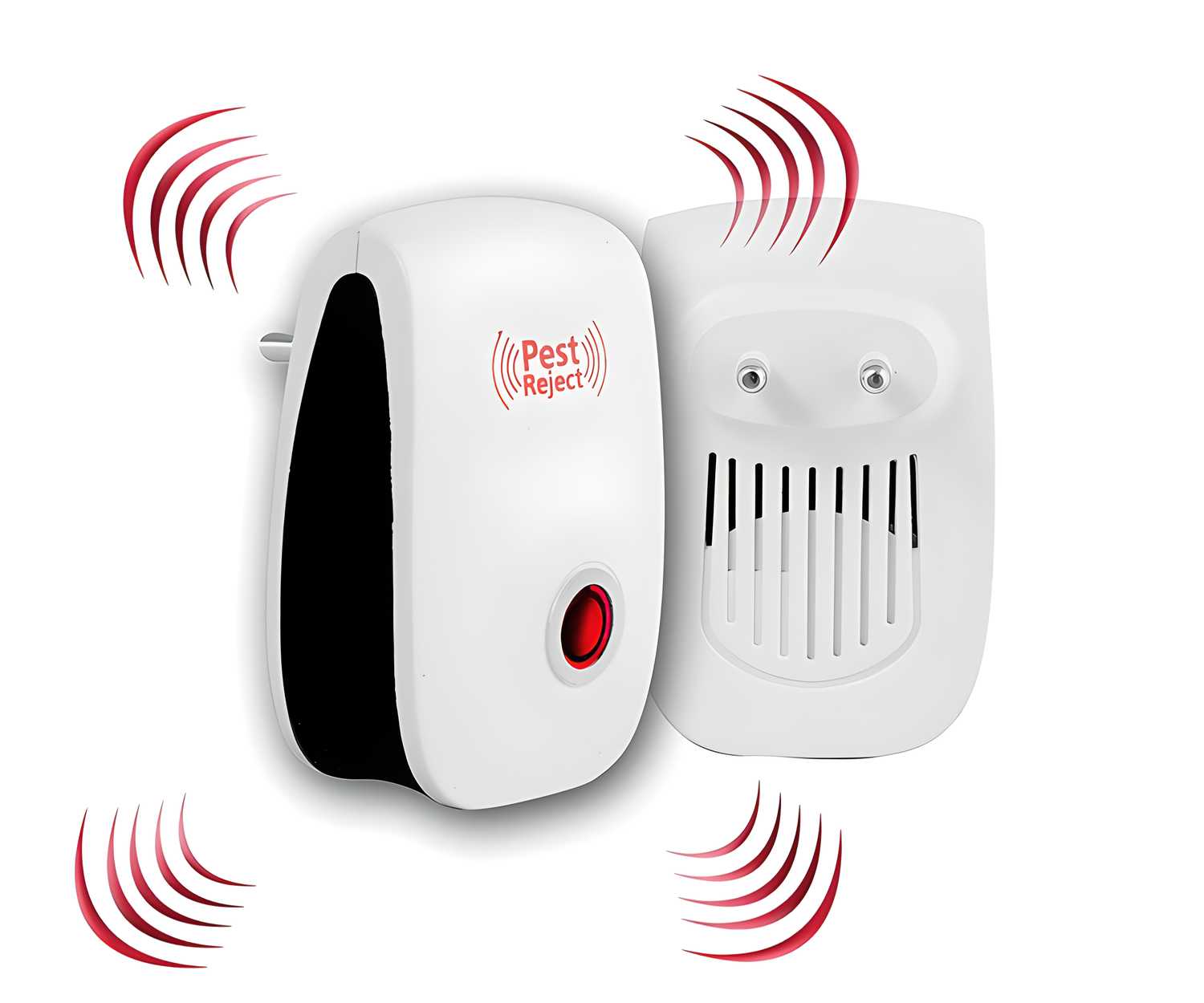 Ultrasonic Pest Repeller Machine for Mosquito Rats Cockroach Home Plug in Electric Pest Repellent Pest Control Reject Aid (Red) - Pickkart