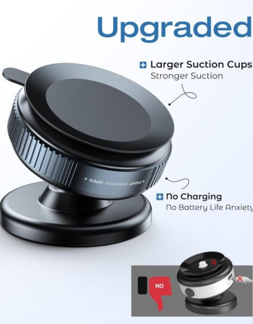 Vacuum Magnetic Suction Cup Phone Mount with 360 Degree Rotation - Pickkart