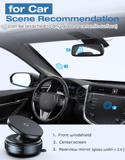Vacuum Magnetic Suction Cup Phone Mount with 360 Degree Rotation - Pickkart