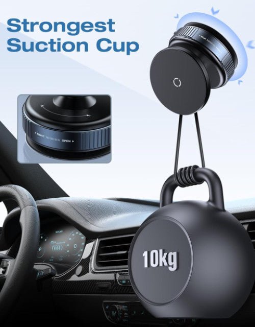 Vacuum Magnetic Suction Cup Phone Mount with 360 Degree Rotation - Pickkart