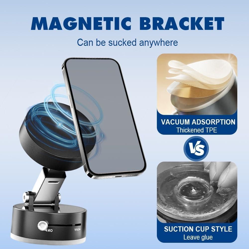 Vacuum Magnetic Suction Phone Holder - Pickkart