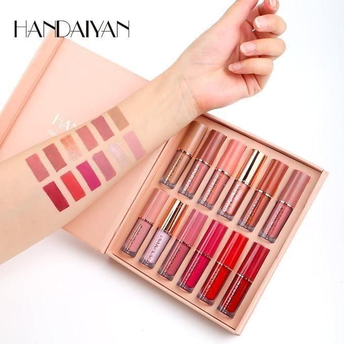 Velvet Matte Liquid Lipstick Set 12Pcs - Pickkart