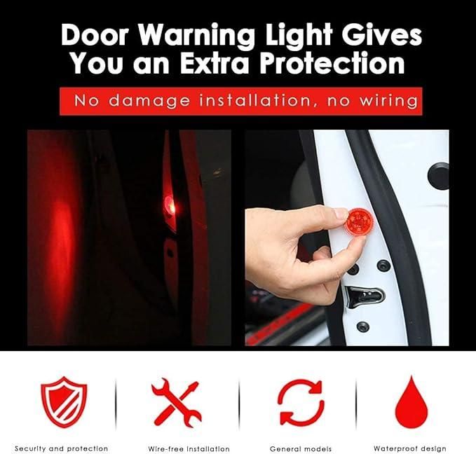 Wireless Car Door Warning Lights Pack of 2 - Pickkart
