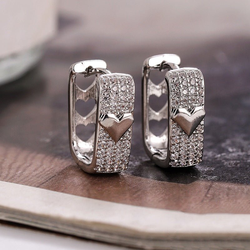 Women's Fashion Hollowed - out Love Ear Clip - Pickkart