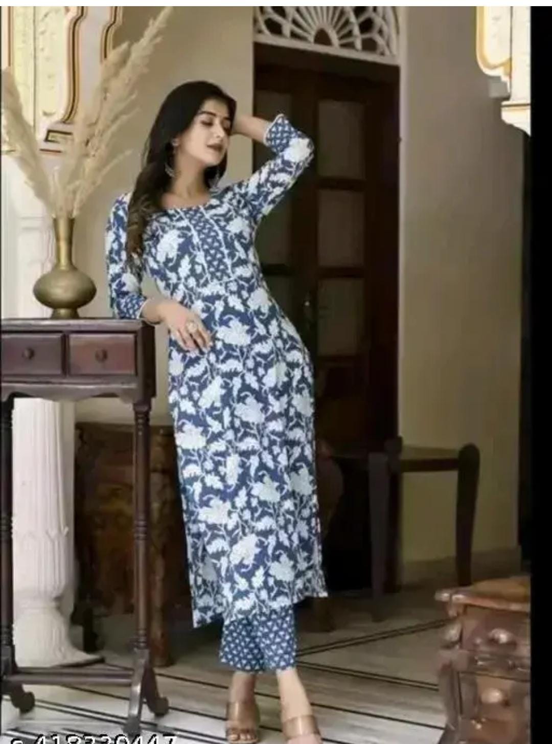 Women'S Floral Round No Dupatta Kurta Sets - Pickkart