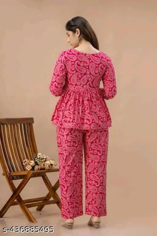 Women's Printed Co - Ord Set, Co - Ord Sets For Girls and Women - Pickkart