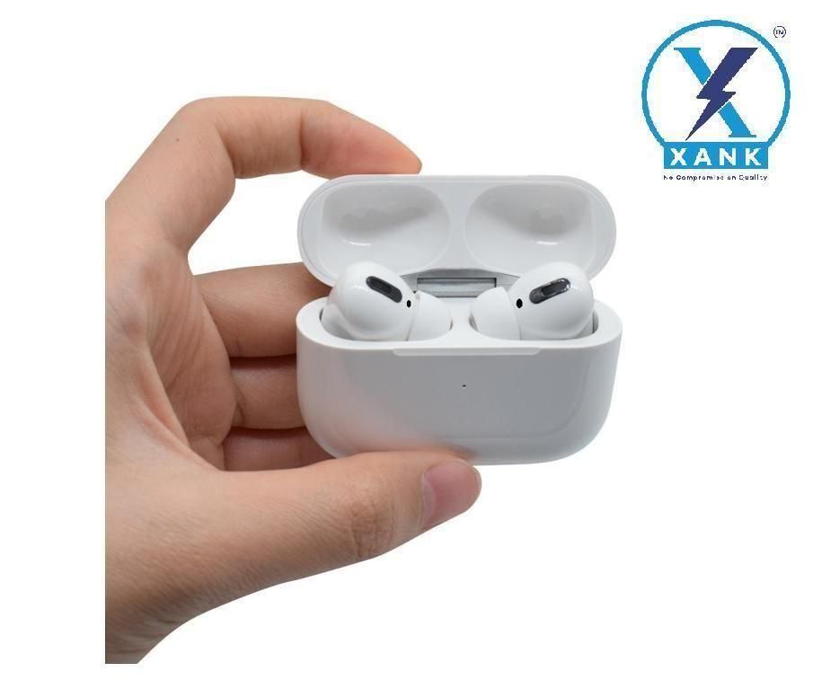 XANK Air - pods Pro with Wireless Charging Case with Sensor Enabled Bluetooth Headset (White, True Wireless) - Pickkart