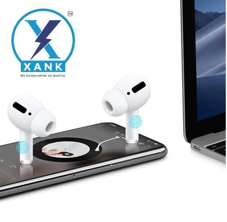 XANK Air - pods Pro with Wireless Charging Case with Sensor Enabled Bluetooth Headset (White, True Wireless) - Pickkart