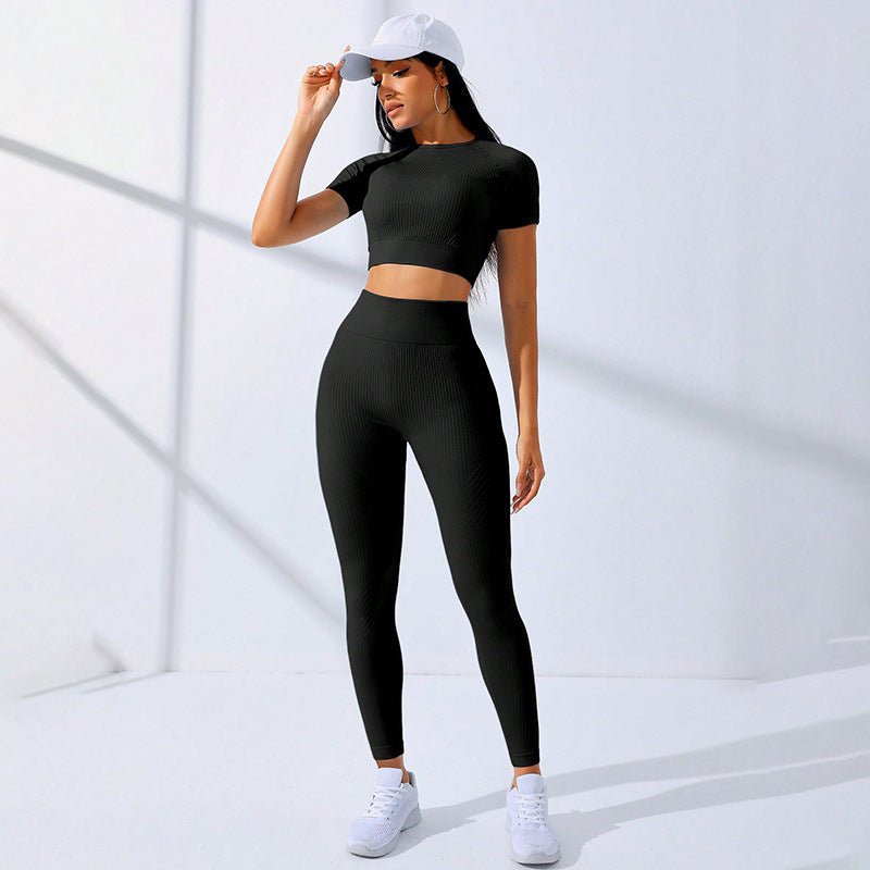 Yoga Clothes Suit Sports High Waist Workout Clothes - Pickkart